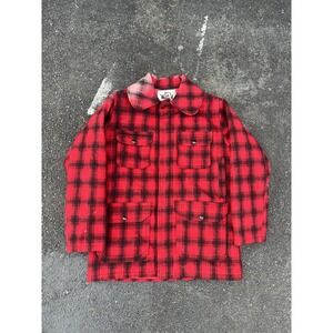 Woolrich Jacket Mens 42 Hunting Wool Mackinaw Buffalo Plaid 503 Coat